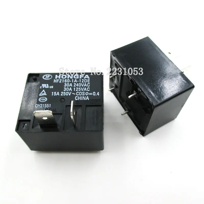 HF2160 1A 12DE реле DC12V 30A 240V AC/30A 125V AC 4Pin|relay inductance|relay acrelay |