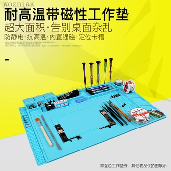 

S-160 radio magnetic high temperature resistant silicone antistatic mat rubber gasket of mobile computer repair insulation pad