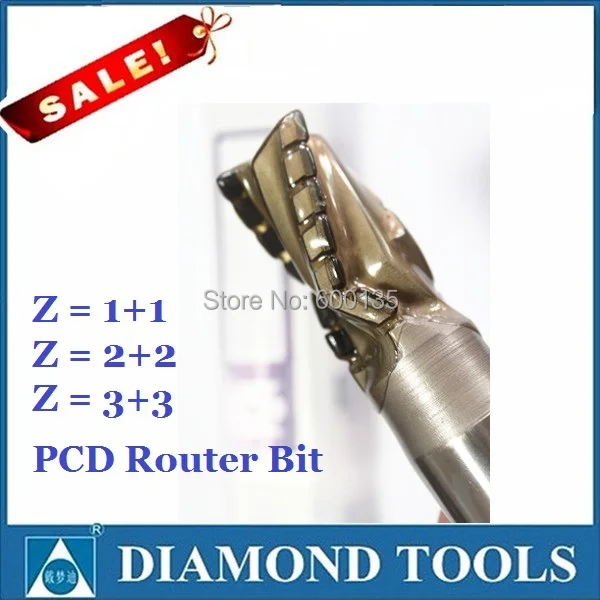 

D16*H25*d16 (Z=1+1)Z=1+1 wood router bits fresas para madera PCD diamond router bits for wood