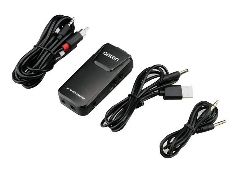 3 цветная головка лотоса RCA композитный AV в VGA видео конвертер с аудио для DVD/VCD/веб