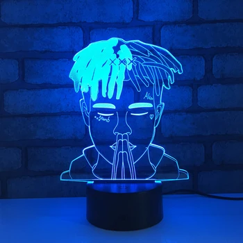 

Singer LED RGB Night Light 7 Color Change Desk Light Action Figures 1839 Boys Girls Christmas Toys