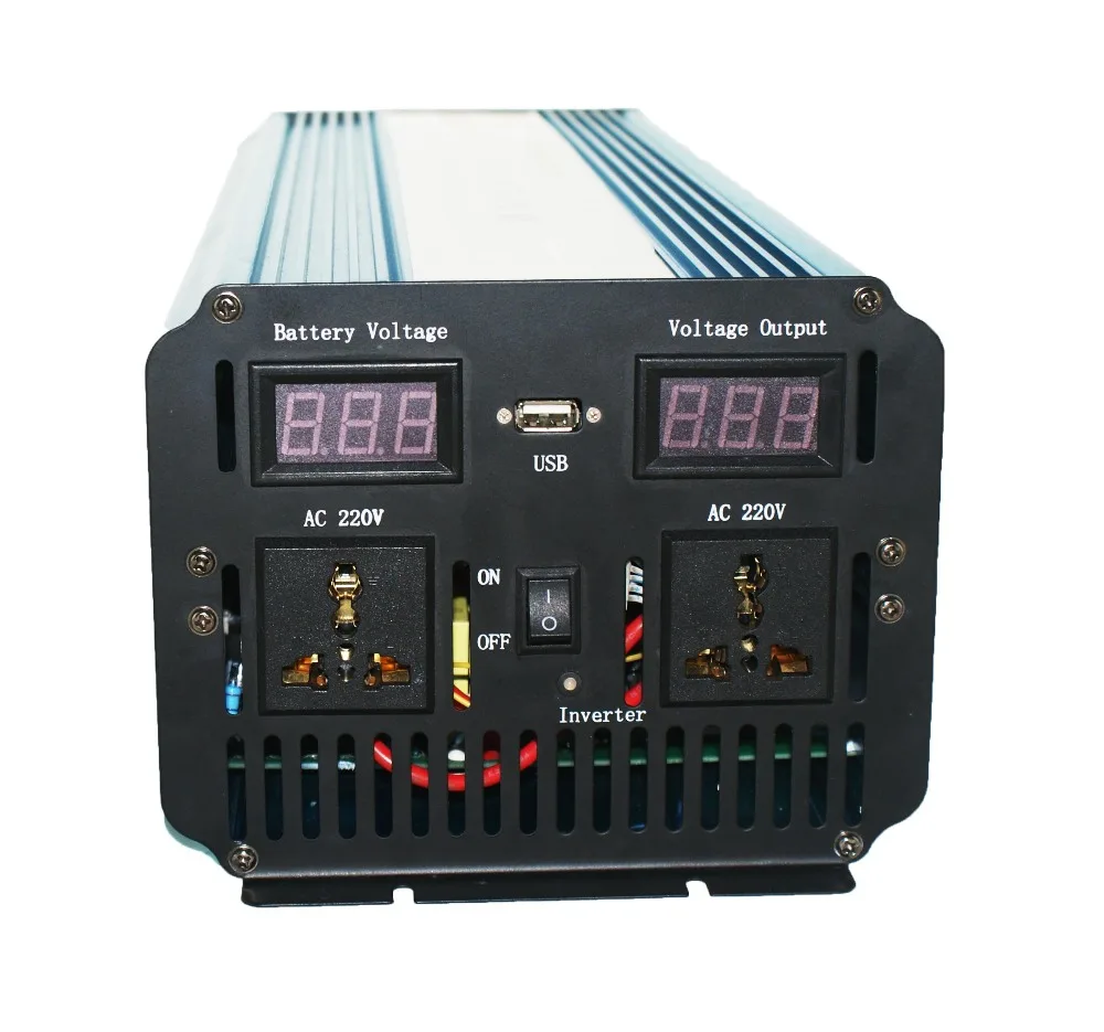 Инвертор с чистым синусом с кабелем защитный Инвертор 24v 220v 3000w производитель из Китая для фургона