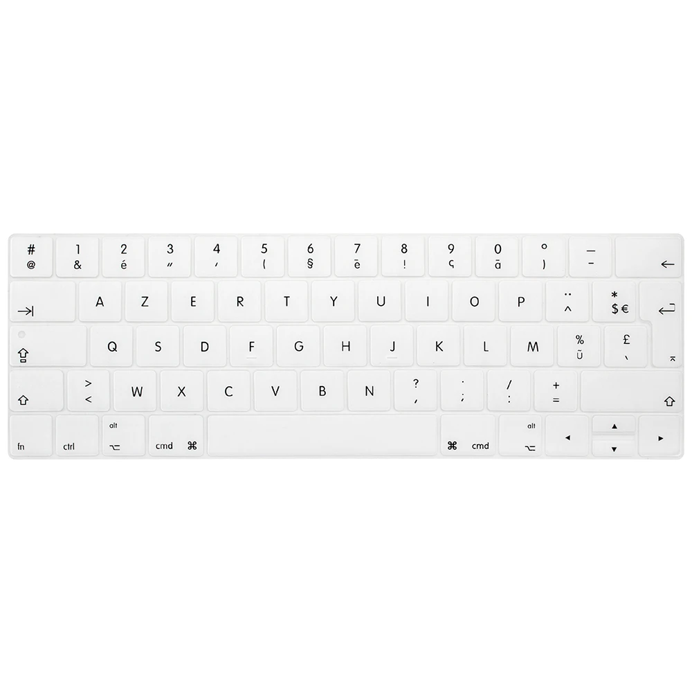 HRH Европейская версия французские Azerty тонкие Чехлы для клавиатуры Силиконовые Пленки Для Macbook Pro 1" 15" A1706 A1707 A1989 A1990 A2159 сенсорная панель