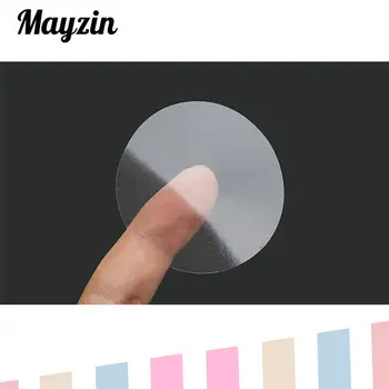 

WincoPack 25MM round clear PVC sticker transparent vinyl sealing labels VD006-01