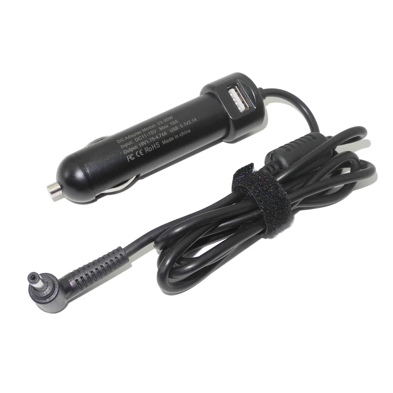 90W Laptop Dc Car Charger Power Adapter for Asus Zenbook UX305 UX305F UX21A UX32A UX32VD VivoBook X201E X202 X202E Taichi 21
