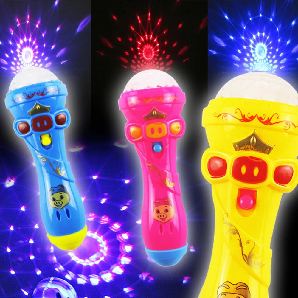 

Creative Children Kid Luminous Toys Microphone Singing Funny Gift Music Toy Flash Sticks Toys