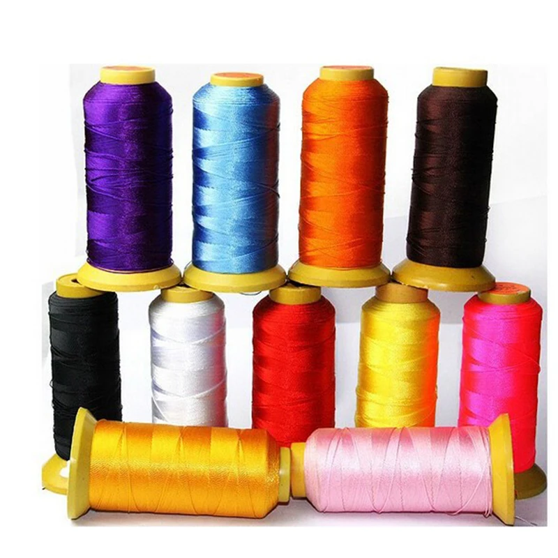 16 colors 1mm 230M 12ply spool nylon Cord Satin Braided String Jewelry