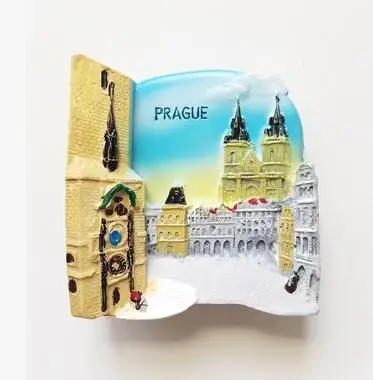 Magnete Da Frigo 3D Praga – Souvenir Di Viaggio In Cristallo – Regalo Turistico Repubblica Ceca – 50x50x20mm