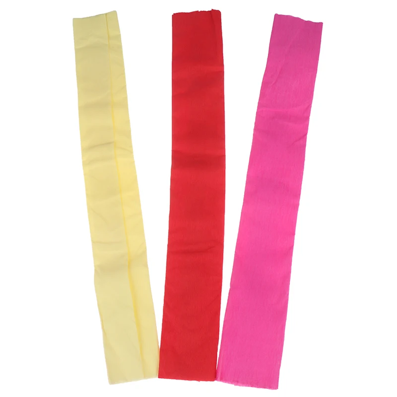 

Crinkled Crepe Paper Craft DIY Flower Make Wrapping Fold Scrapbooking School Office Supplies