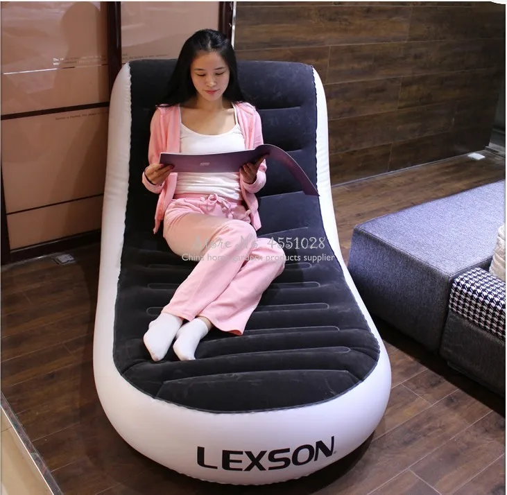 

Foldable Chaise Lounge Chair Lazy Sofa Inflatable Bed Outdoor Inflatable Sofa Bean Bag Chair Living Room Couch
