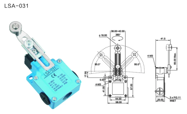 Концевой выключатель 10A LSA-001 LSA-003 LSA-012 LSA-021 LSA-031 LSA-081 мгновенного действия