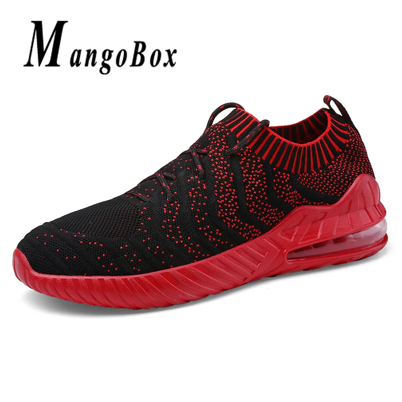 

New Cool Running Shoes For Male Shockproof Mens Best Sneakers Breathable Outdoor Sports Shoes Men knitting Sock Sneaker Men