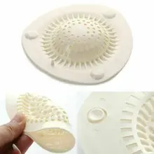 Белый Круглый Силиконовый кухонный канализационный фильтр для раковины сито для волос фильтр раковина для ванной комнаты