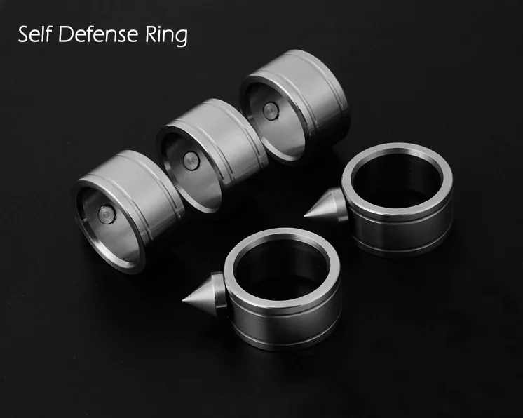 Outdoor Stainless Steel Self Defense Ring - Self-defense Product Weapons Ring Survival Tool Pocket Women Protect 1 - Self Defence Weapon aeProduct.getSubject()