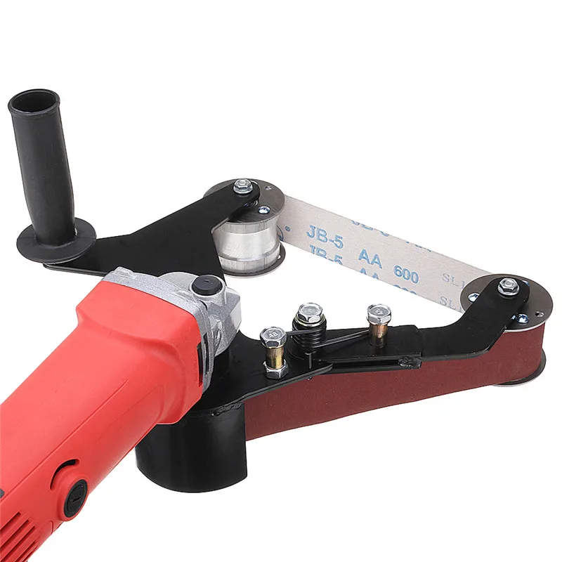 

Grinder Pipe and Tube Belt Sander Attachment Stainless Steel Metal Wood Sanding Belt Adapter for 100 Angle Grinder New