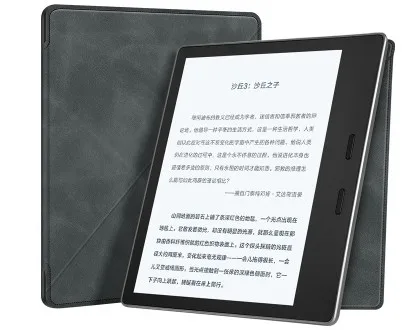 1:1 чехол-подставка для Amazon Kindle Oasis 2 7 дюймов чехол для Amazon Kindle Oasis 2 Smart Wake Up откидная кожаная задняя крышка - Цвет: Серый