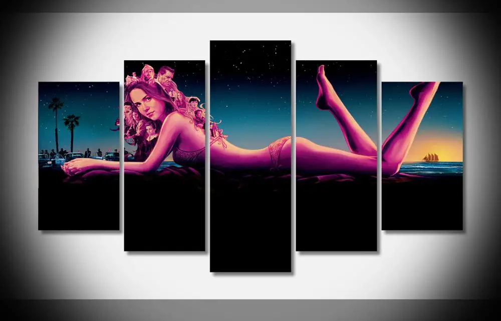 

5280 Inherent Vice Movie Poster Poster Framed Gallery wrap art print home wall decor wall picture Already to hang digital print