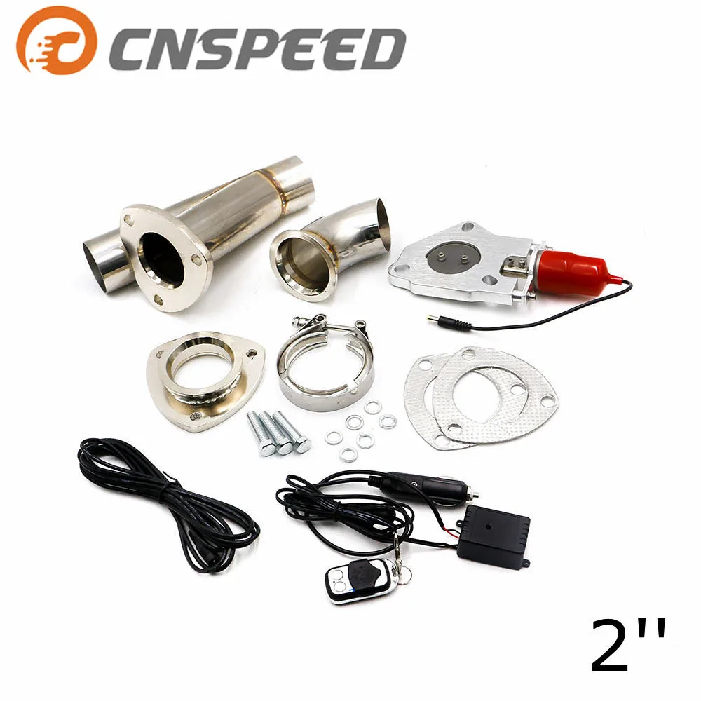 CNSPEED 2'' inch Exhaust Control Valve With Remote Control Car