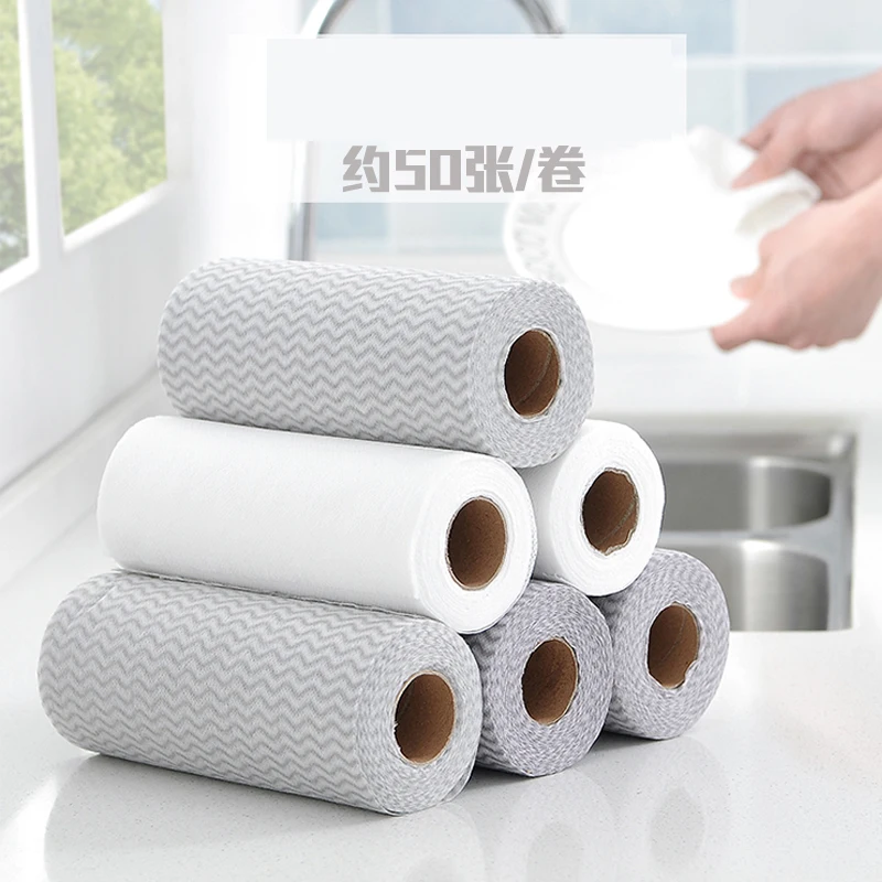 

Disposable Rag Kitchen Use Dishrag Dry and wet dual-use Cleaning Cloths Dishcloth Household Cleaning Tools Accessories