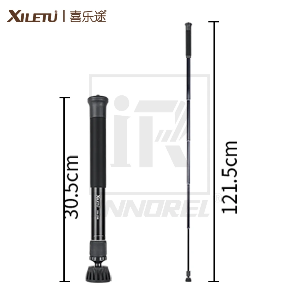XILETU XM-256/258 легкий портативный монопод для DSLR камеры максимальная высота 121 см высота в сложенном виде 30,5 см особенно подходит для путешествий