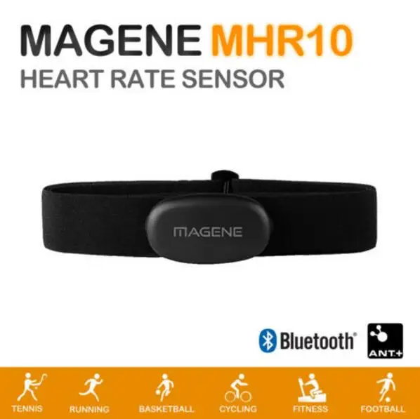 Magene MHR10 Bluetooth4.0 ANT+ пульс Сенсор совместим GARMIN Bryton IGPSPORT компьютер под управлением велосипед пульсометр