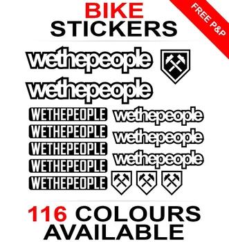

For 1Set We The People decals stickers sheet (cycling, mtb, bmx, road, bike) die-cut logo Car Styling