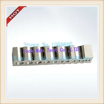 

(38x38x206mm)Steel Channel with 4 sided multipurpose steel dapping block Jewelry Making Tools