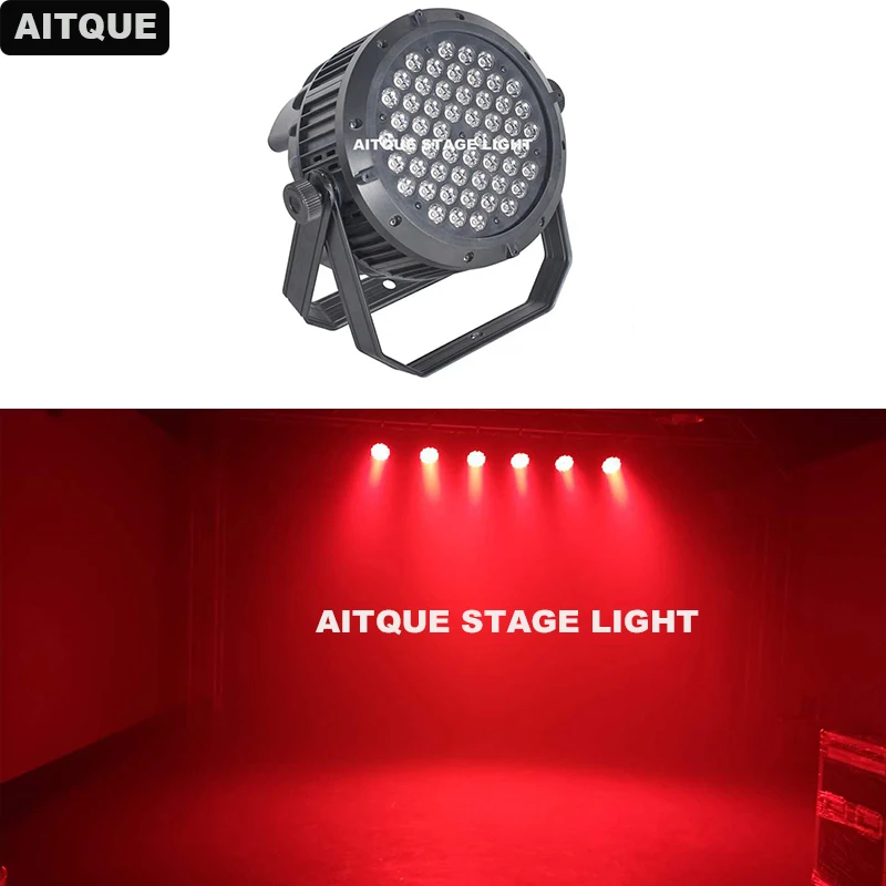 30 шт./лот DJ водонепроницаемый led par огни 54x3 ip65 54 3 Вт dmx rgb свет мыть плоский Par