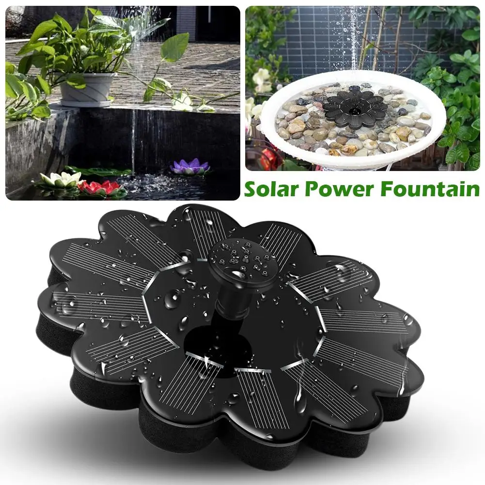 1.4W 6V Solar Water Pump Floating Panel Pool Solar Power Fountain Garden landscape Garden Pond Watering Kit Birdbath Fountain