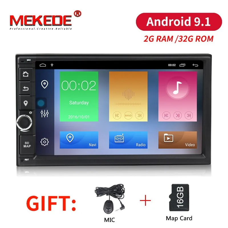

MEKEDE Android 9.1 2+32G car dvd for 2 Din Universal car radio with navigation Bluetooth Wifi car stereo gps player
