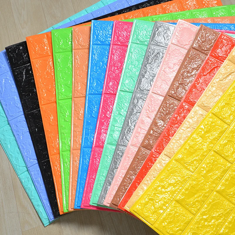 3D Brick Wallpaper Wall Background Stickers Self Adhesive Decorative