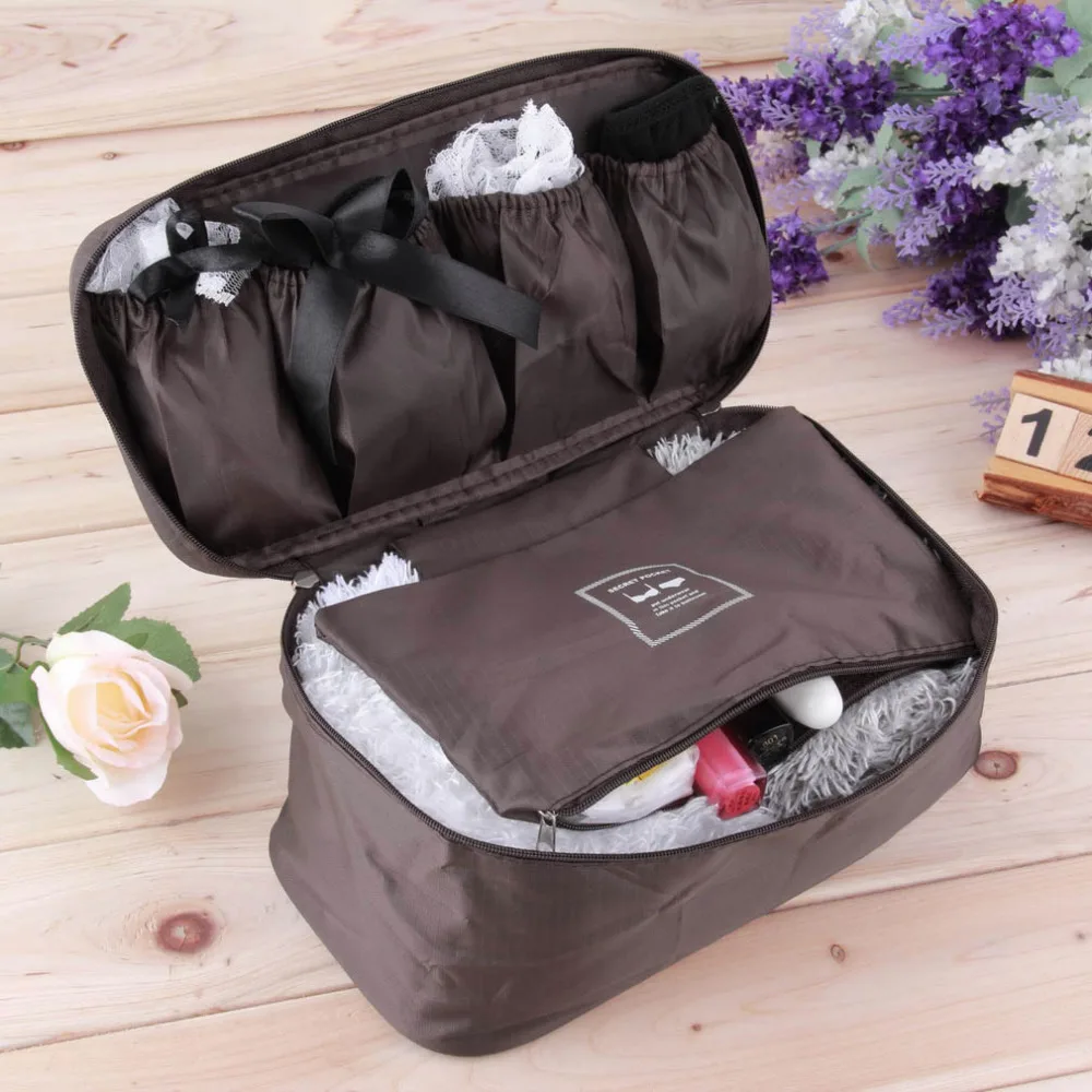 4 Colors Portable Protect Bra Underwear Lingerie Case Travel Organizer Bag wardrobe organizer