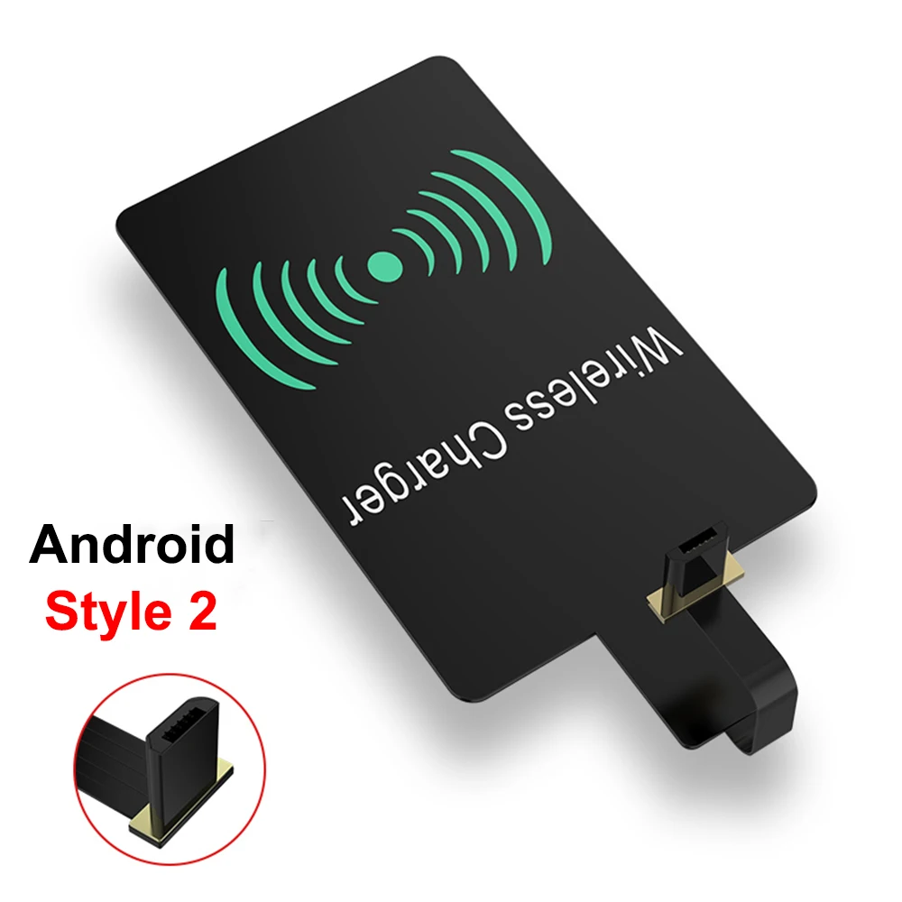 TOKOHANSUN Универсальный Android Qi беспроводной зарядный приемник Micro usb type C Беспроводное