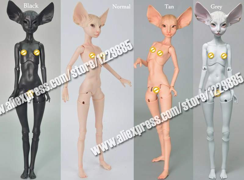 HeHeBJD бесплатные глаза 1/4 симпатичная Сфинкс Кошка девочка игрушка для продажи