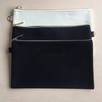 

1PC 20cmX12cm Plain Nature Cotton Canvas Travel Toiletry Bags Cotton Makeup Pouch Cosmetic Bag With Gold Silver Zipper