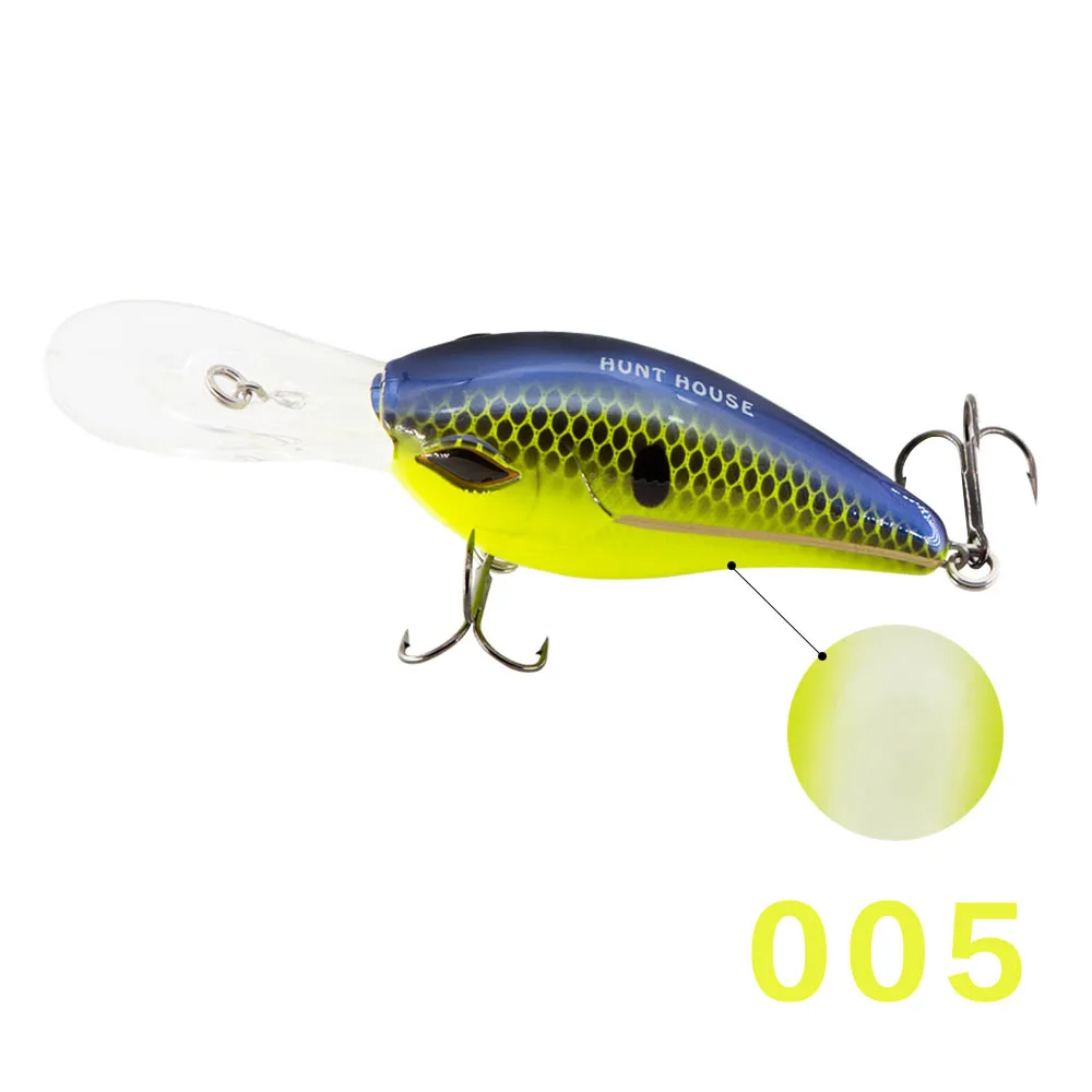 Hunthouse strike king crank рыболовная приманка глубокий дайвинг crankbait 6th Sense Silent Series deep Diver Crankbaits dancer DT LW119 - Цвет: 005