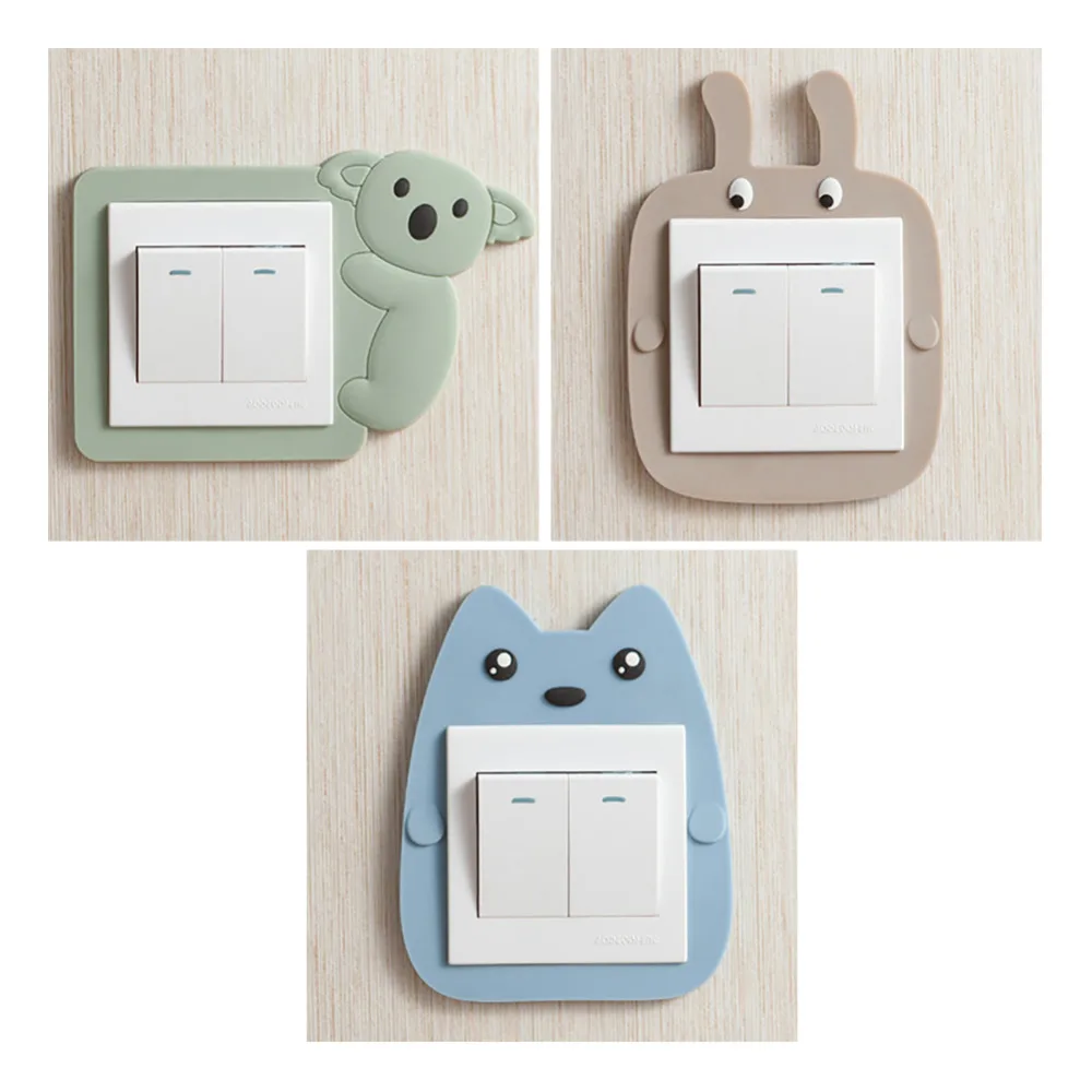 Creative DIY Switch Panel Stickers Cute Cartoon Luminous Light Switch