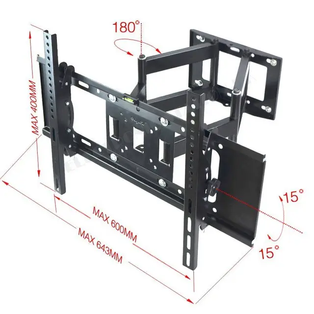 Full Swivel Tilt LED LCD TVS Wall Mount Bracket for Samsung LG TCL Sony