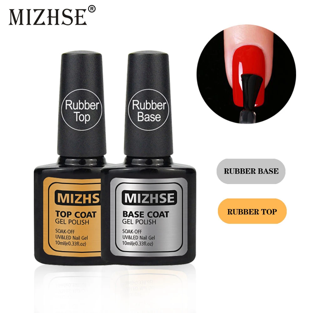 MIZHSE Гель лак грунтовка Полупостоянный Vernis резиновая верхняя основа покрытие для
