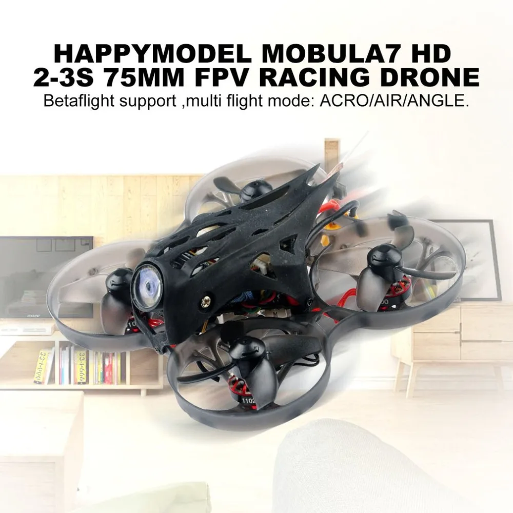 Happymodel Crazybee F4 Pro Whoop FPV гоночный Дрон Mobula7 HD 2-3S 75 мм PNP BNF w/CADDX черепаха V2 HD камера-без приемника