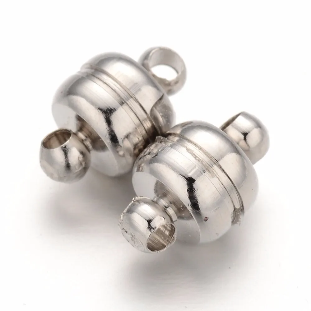 Buy 100 sets 11x7mm Platinum Oval Brass