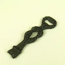 Чугун веревку модель открывалка для бутылок декоративной металлической кисточкой кольцо для ключей Barware приспособление Книги по искусству и крафт аксессуары для офиса