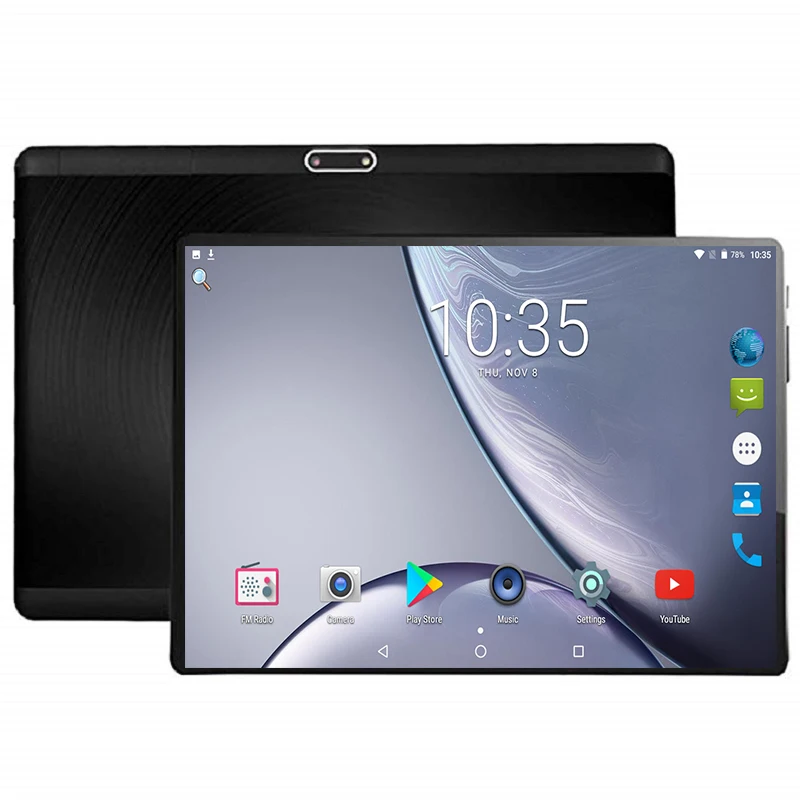 IBOPAIDA 10 inch 4G LTE Tablet PC Octa Core 4GB RAM 64GB ROM 1280*800 IPS 2.5D Tempered Glass 10.1 Tablets Android 7.0+Gifts