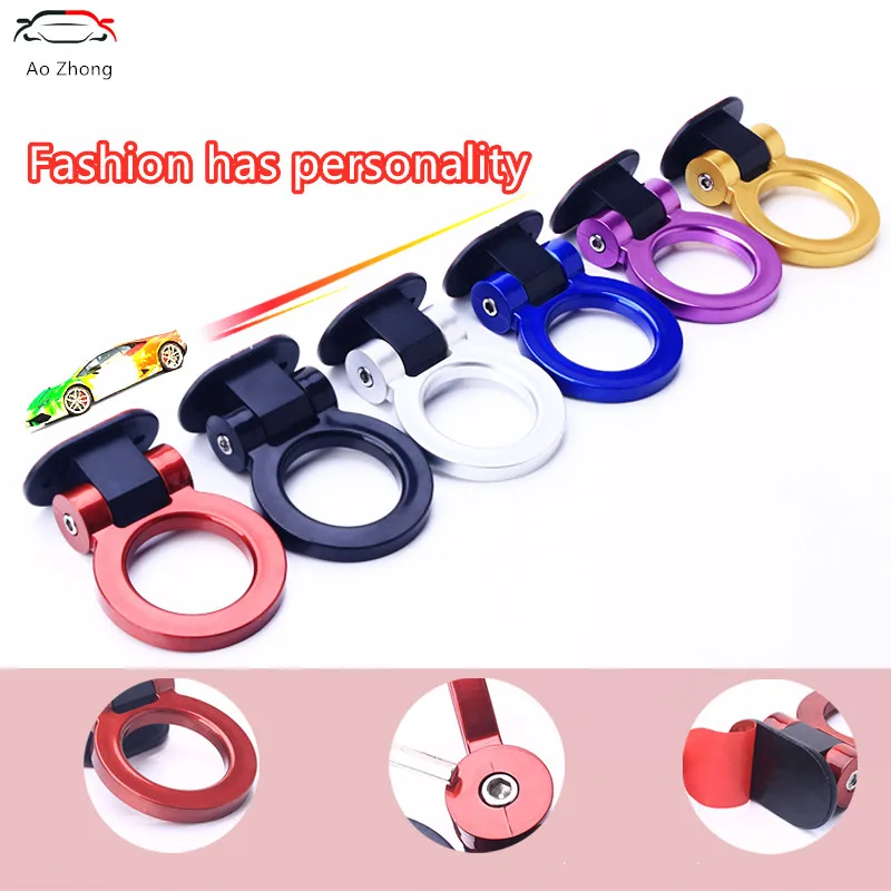 

New Styling Trailer Hooks Sticker Decoration Car Auto Rear Simulation Racing Ring Vehicle Towing Hook for Mercedes Benz CLA GLA