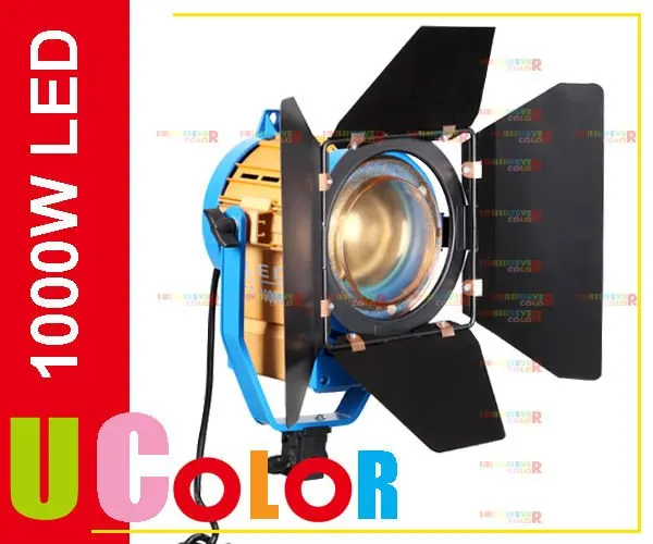 Nicefoto 1000W LED Studio Fresnel Tungsten Spot Light с 3200K 5500K дихроический фильтр|led power failure light|light pipe