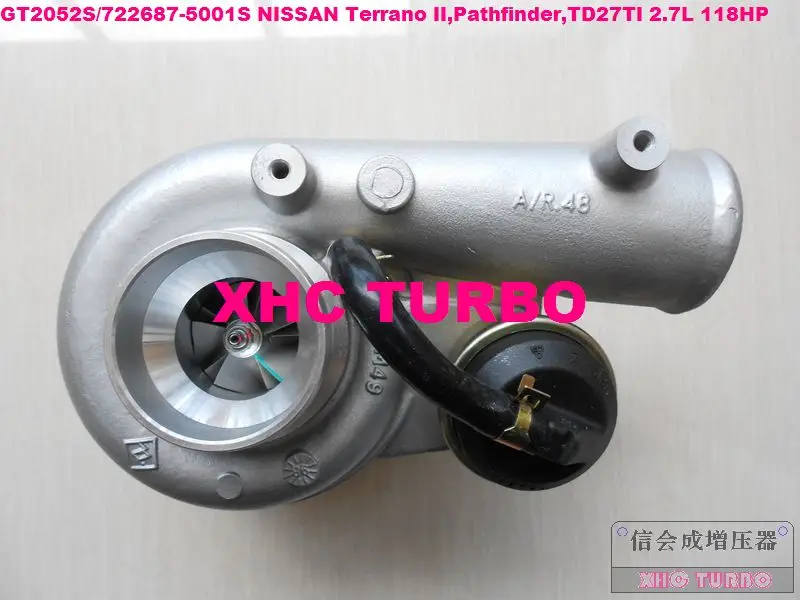 gt2052s 722687-5001 S 14411-7f411 Turbo Турбокомпрессоры для nissan terrano ii, Pathfinder, td27ti 2.7l 118hp 01-05