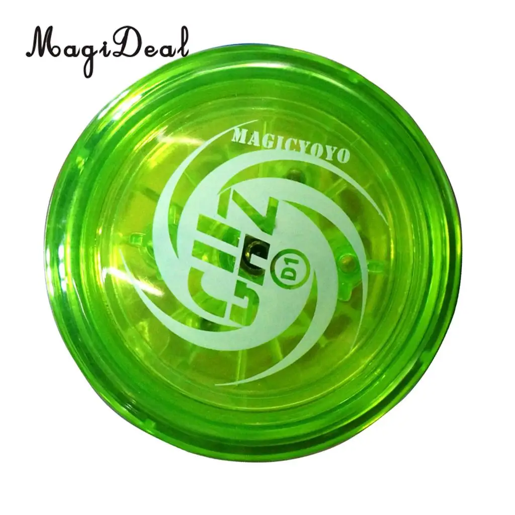 Пластик D1 Spin Ball Профессиональный Йо-Йо Размер E подшипник со струной для детей взрослых классическая игрушка Зеленый - Цвет: Green