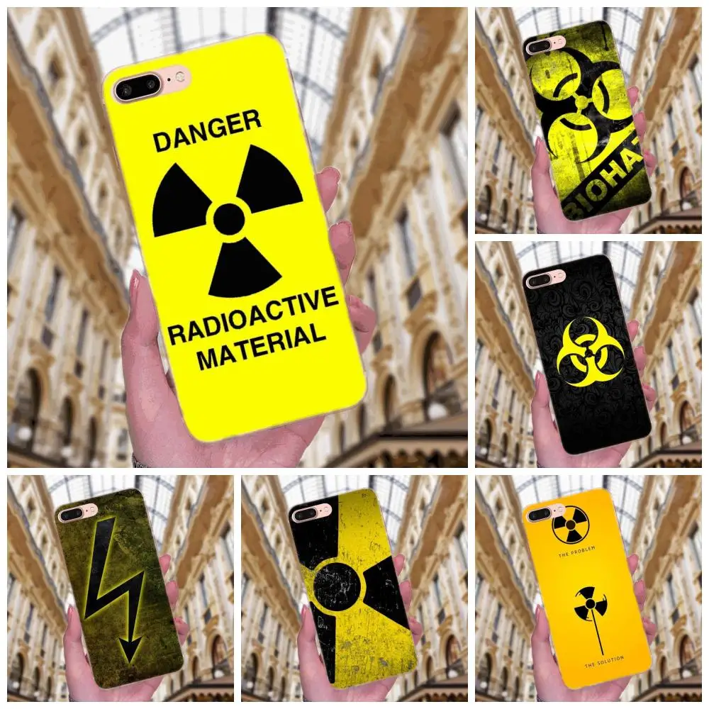 

Cool Yellow Radioactive Logo Soft TPU Cover Cases For Xiaomi Redmi Note 2 3 3S 4 4A 4X 5 5A 6 6A Pro Plus