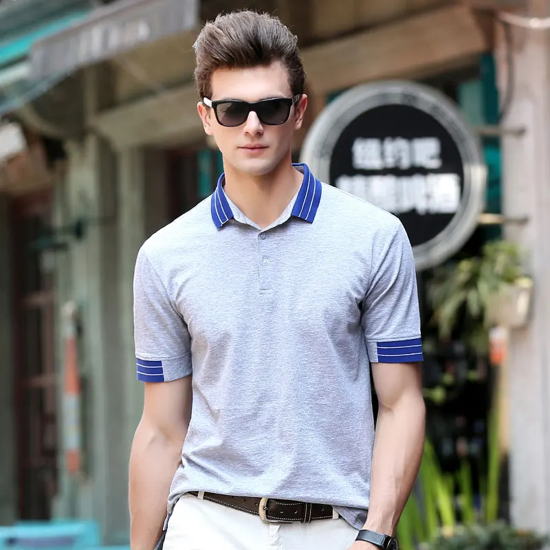 2017 New Polos Mens POLO Shirts Short Sleeve 100 mercerized cotton