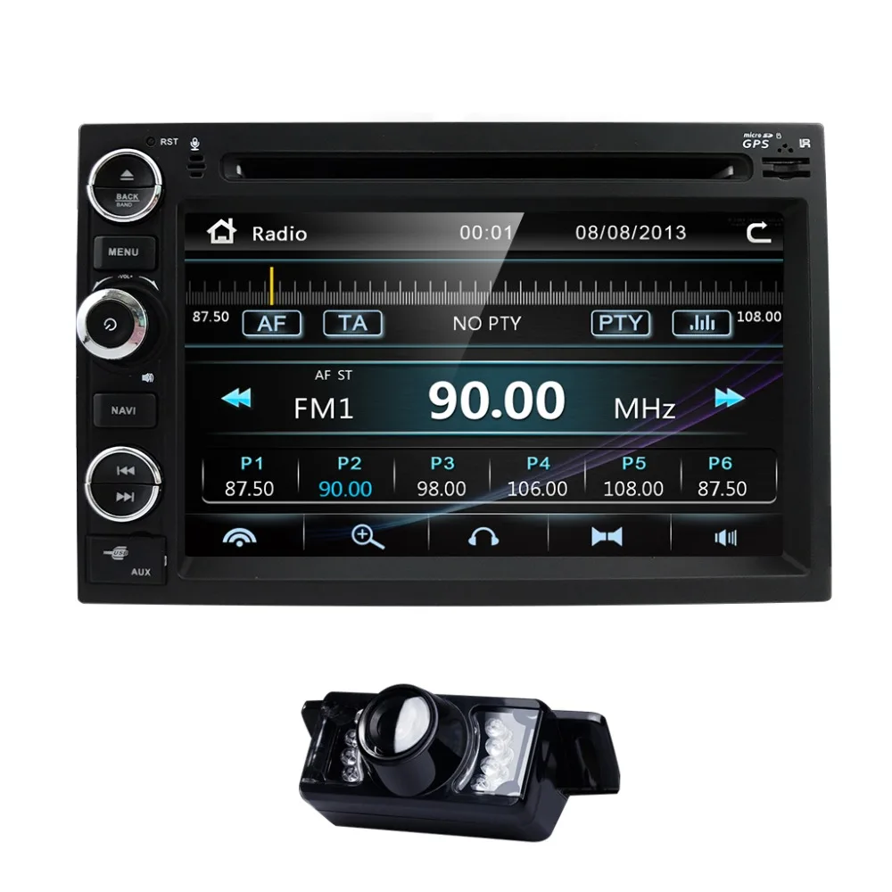 Excellent for Ford F150 F-150 F250 F-250 F350 F-350 F450 F-450 F550 F-550 In Dash GPS Navigation Double 2 Din Head Unit DVD Car Player CAM 1